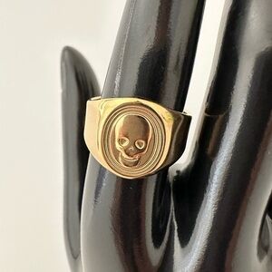Gold Skull Ring